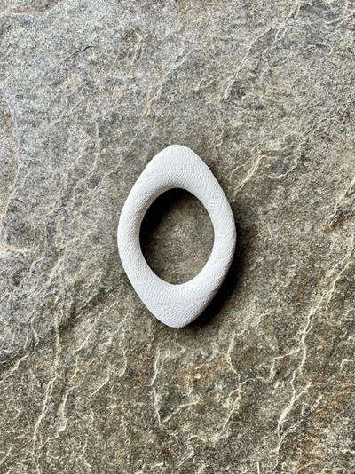 Bracelet mesh ceramic blanc